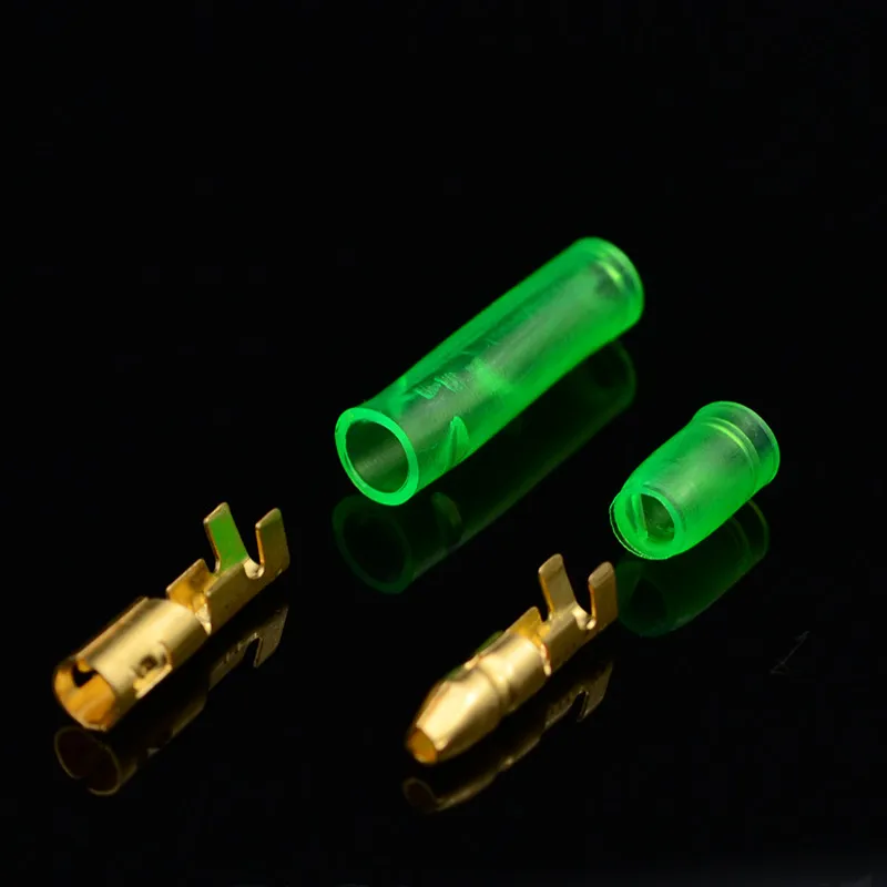 20sets=80pcs 4.0 bullet terminal car electrical wire connector diameter 4mm pin set Female + Male + Case