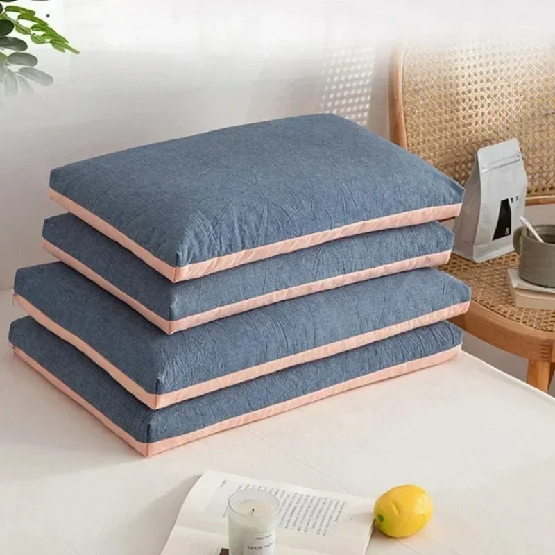 

100% Organic Coarse Cloth Package Organic Buckwheat Hulls Pillow Relieve Cervical Pain Protection Neck Pillows