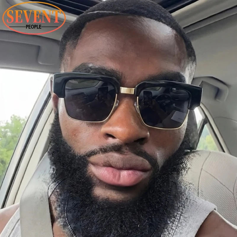 

Classic Square Sunglasses Men 2026 Luxury Brand Vintage Steampunk Change Color Sun Glasses For Male Fashion Outdoor Punk Shades