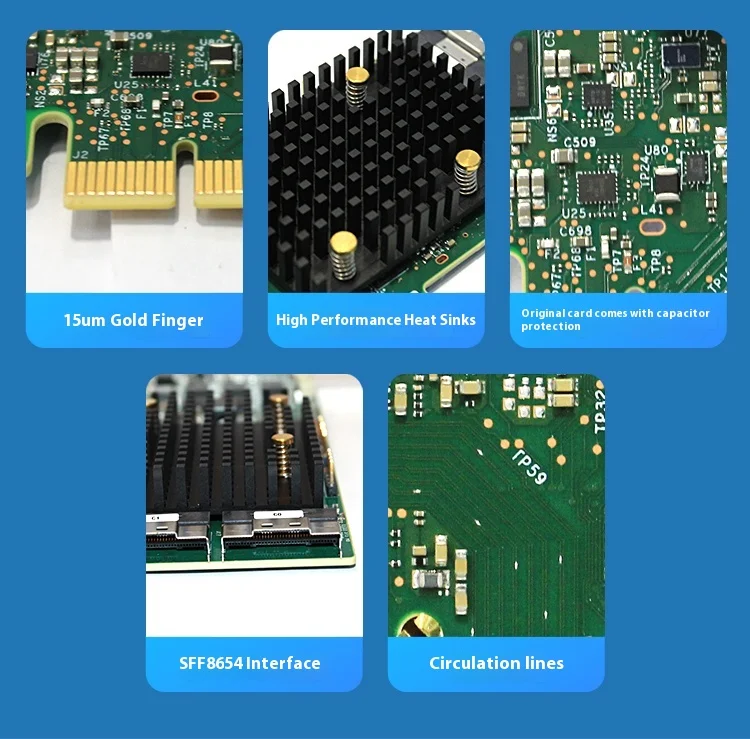 Broadcom LSI 9560-16i SAS/SATA/NVME 어레이 카드 8G 캐시 RAID 카드 05-50077-00