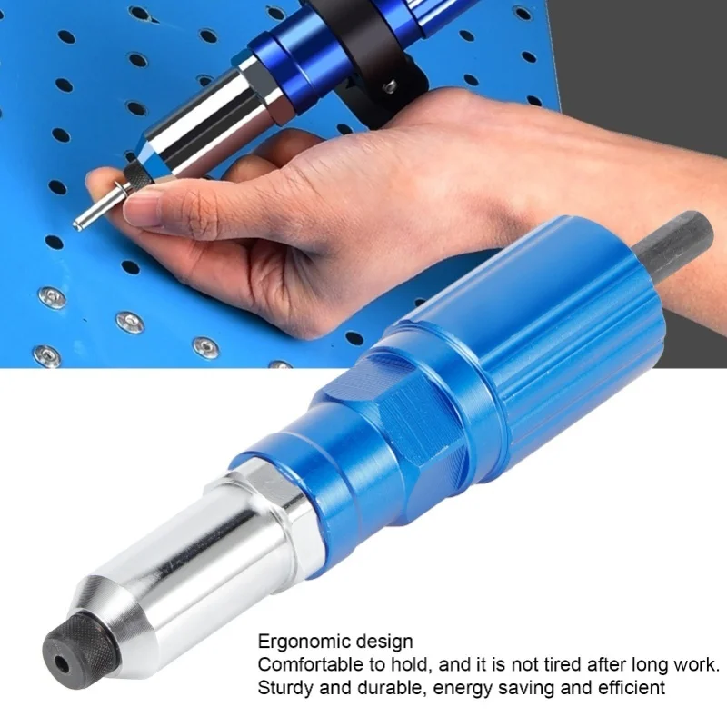

Rivet Drill Attachment Electric Riveter Conversion Connector Adaptor Electric Carpenter Tool