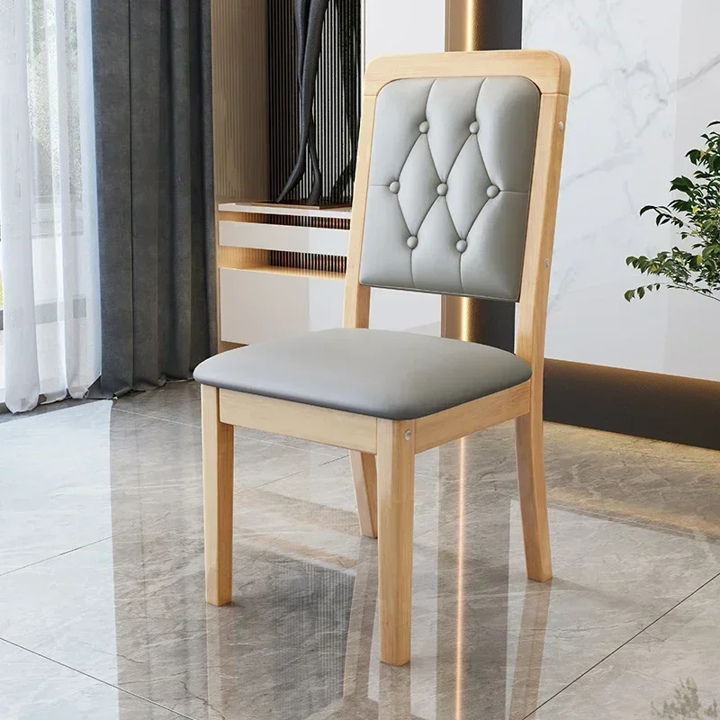 Ultralight European Dining Chairs Luxury Nordic Beautiful Kitchen Dining Chairs Modern Wood Muebles Para El Hogar Home Furniture