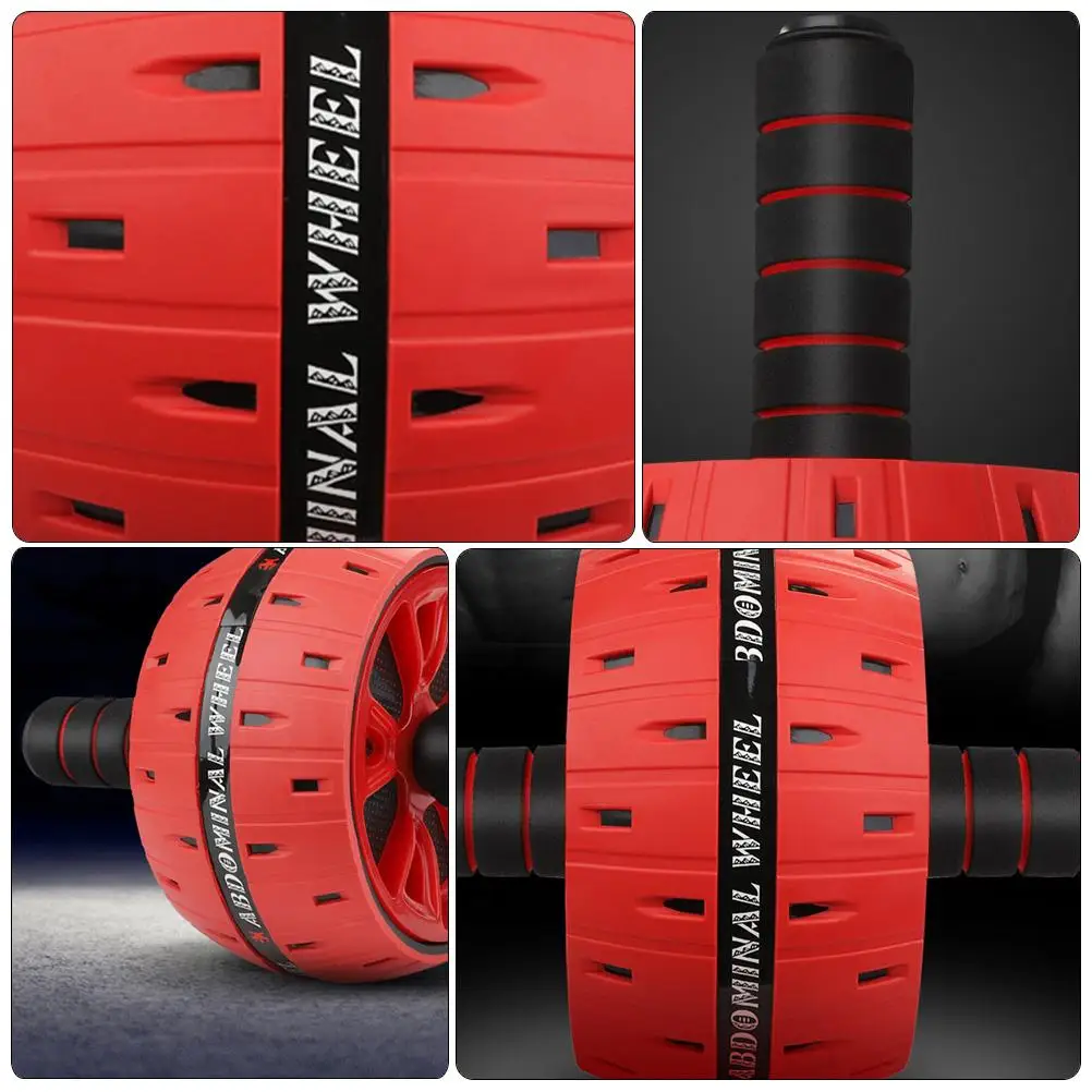 

Ab Wheel Roller Pp-tpe Steel Pipe Handle Sponge Cover Large Wheel Simple Equipment Abdominal Muscle Trainer