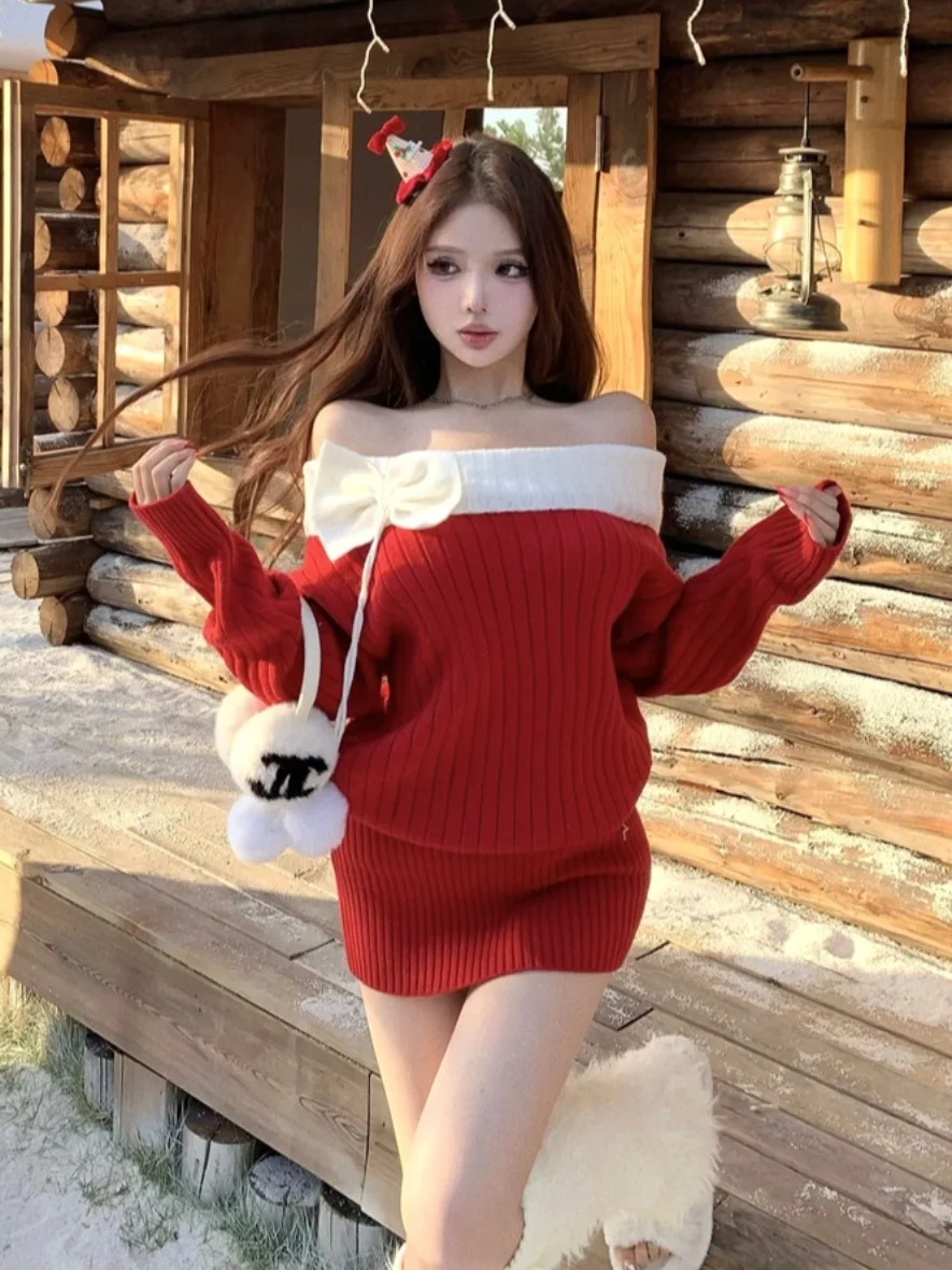 

Сексуальная милая трикотажная длинная юбка на одно плечо Sve Dr, облегающая юбка для женщин, осенне-зимняя модная повседневная одежда