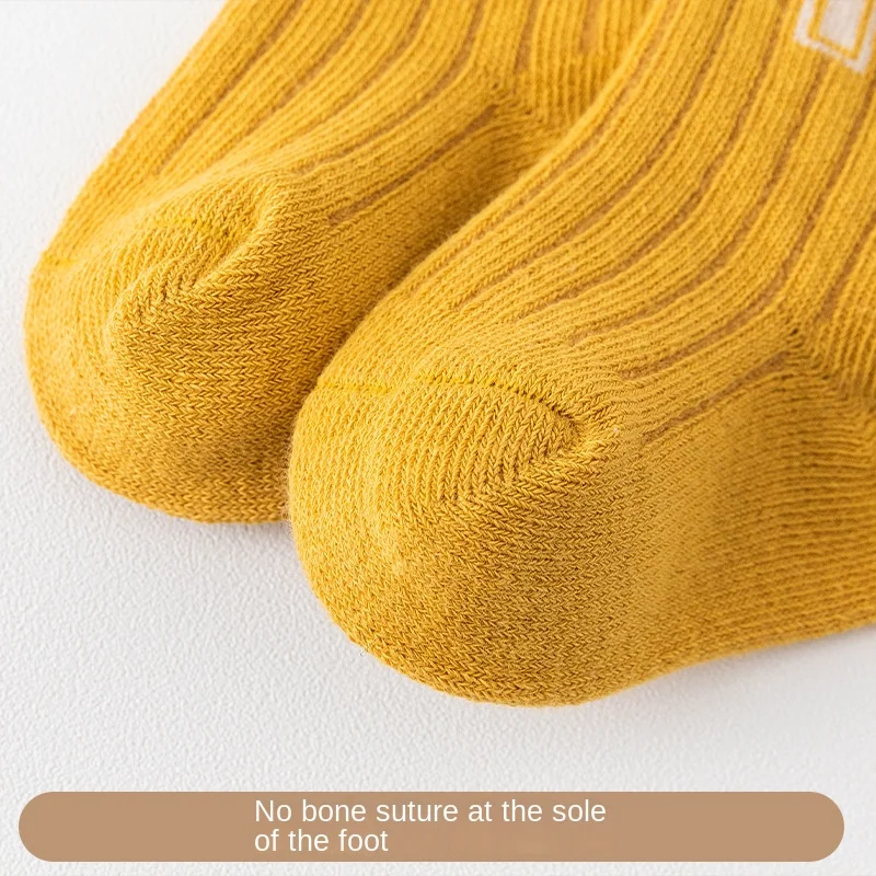 3 Pairs Baby Socks Kids Cute Newborn Boys Socks Toddler Girl Children Anti Slip Sock Cotton Infant Accessories Clothes for 0-5y