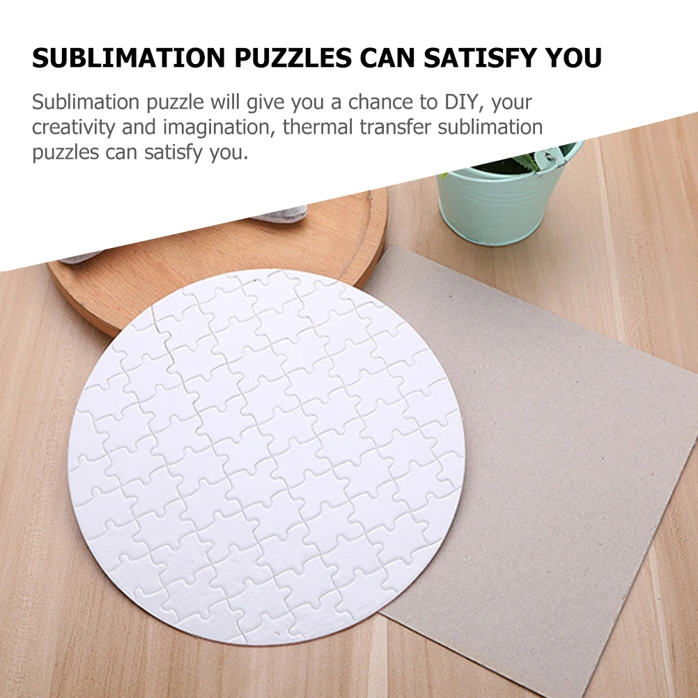 4 pezzi puzzle a trasferimento di calore spazi vuoti sublimazione bianco artigianale personalizzabile foto Shimmer puzzle gioco giocattolo per bambini