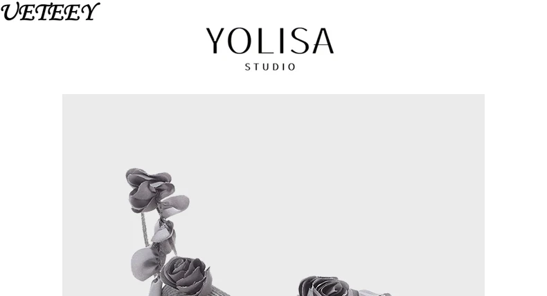 Canotta estiva con base a tracolla lavorata a maglia con fiori grigi Design Sense Temperamento Stile elegante Capispalla per celebrità Canotta corta per donna