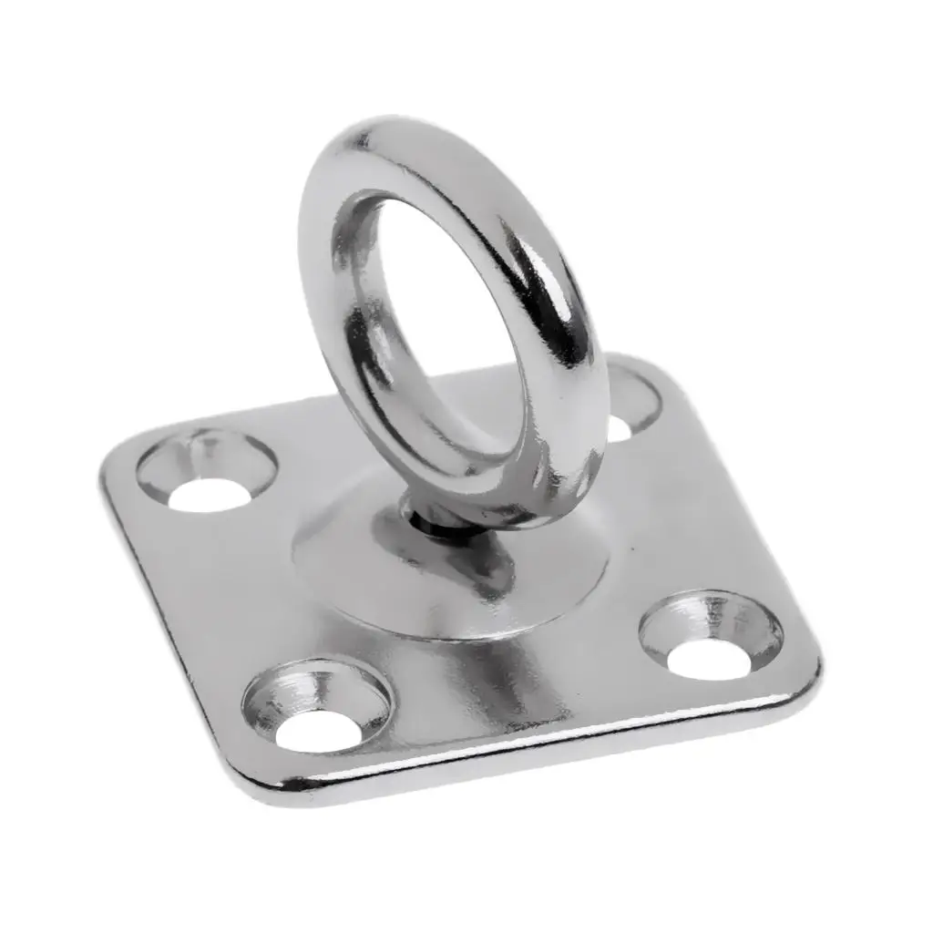 3-6pack 316 Stainless Steel Swivel Square Pad Eye Plate Boat Rigging Hardware