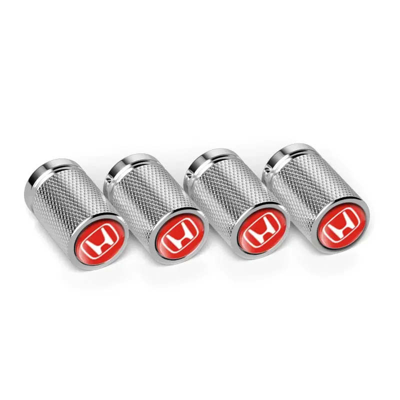 4pcs Car Wheel Tire Valve Caps Stem Covers Decoration for Honda Civic City Odyssey Accord Vezel CRV HRV Elysion Pilot Spirior