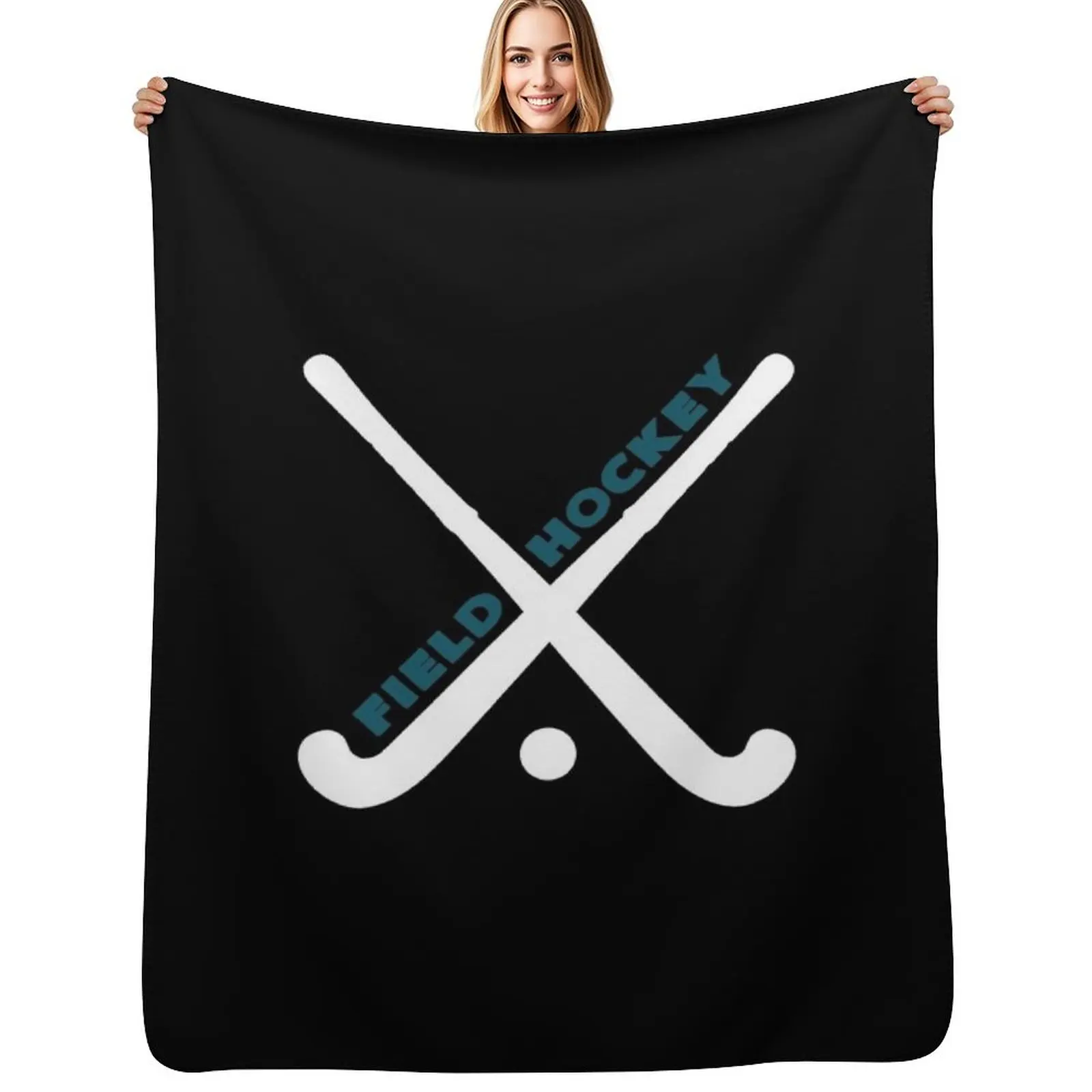 Field Hockey Throw Blanket Beautifuls Flannel Soft Plaid Decoratives Picnic Bed covers Blankets