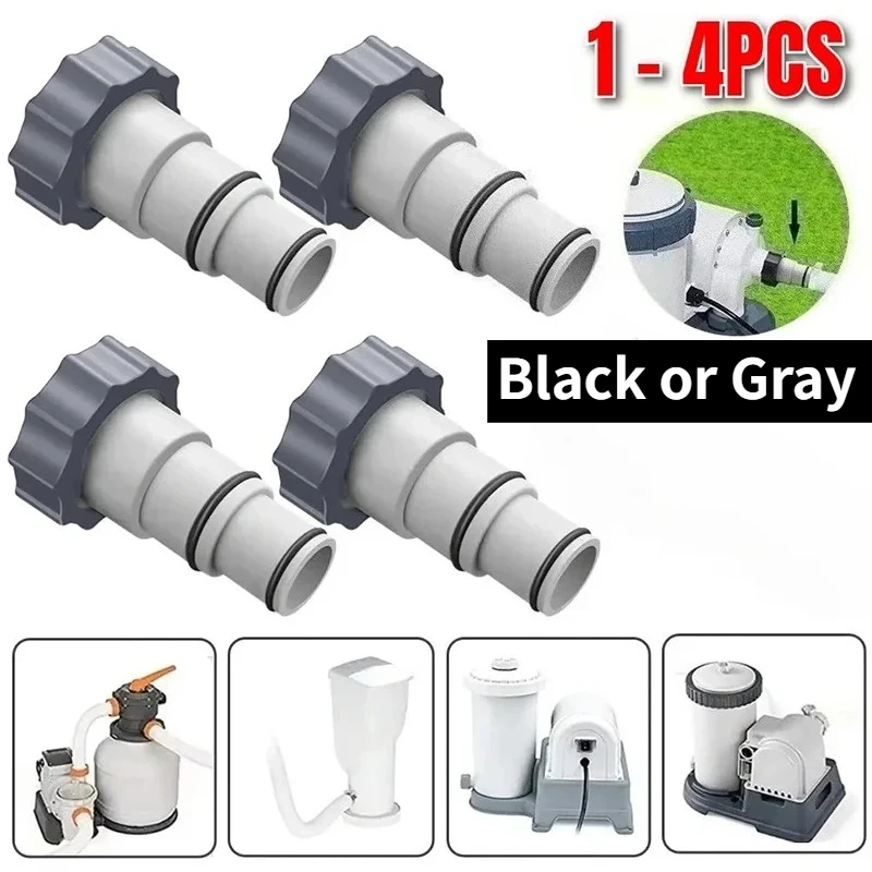 Intex Pool Hose Adapter 1-5Pc Threaded Connector for Above Ground Pool Pump Filter Universal Pipe Holder Replacement Accessories