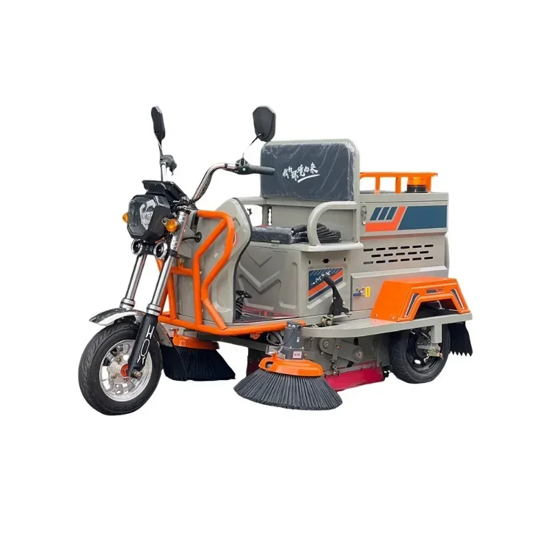 New energy municipal community property factory road cleaning small driving electric three-wheel sweeper