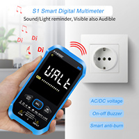 2-in-1 S1 Smart Digital Multimeter 9999 counts AC DC Voltage Resistance Capacitance Diode NCV Hz Live Wire Color Display Tester