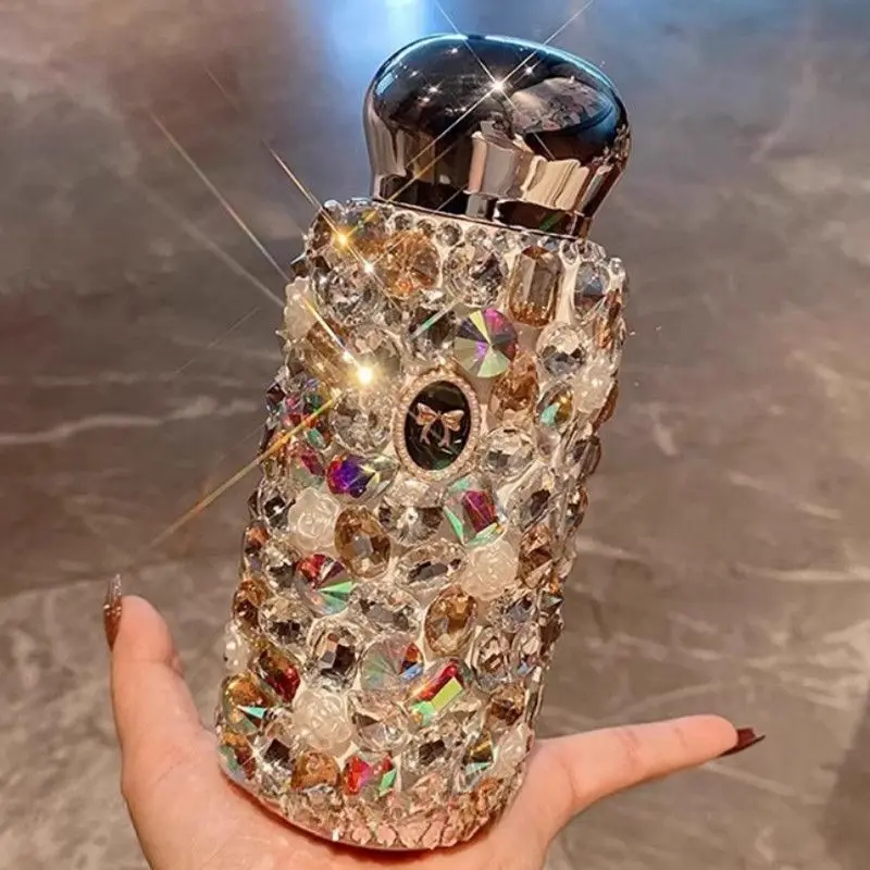 Hand Gift 304 Stainless Steel Diamond-encrusted Thermos Cup Female High-value Internet Celebrity Gift Cup