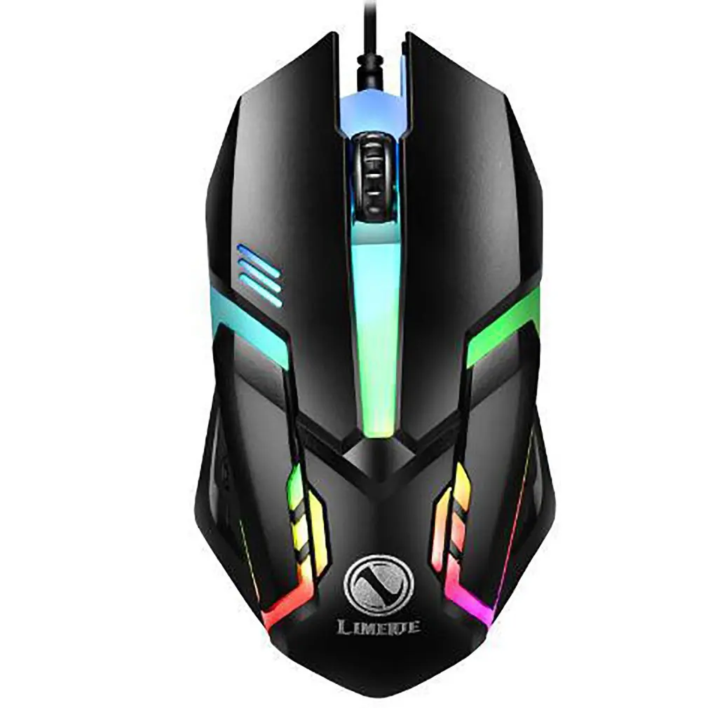 3200DPI Mouse da gioco ergonomico cablato Mouse USB Gaming RGB Mause Gamer Mouse 6 pulsanti LED Mouse silenziosi per PC Laptop Computer