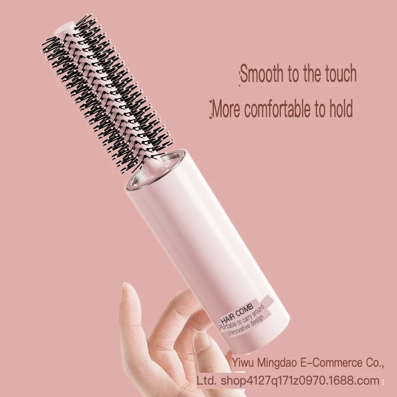 Travel Portable Telescopic Horizontal Curly Hair Comb High Aesthetic Integrated Carrying Comb for Easy Hair Management