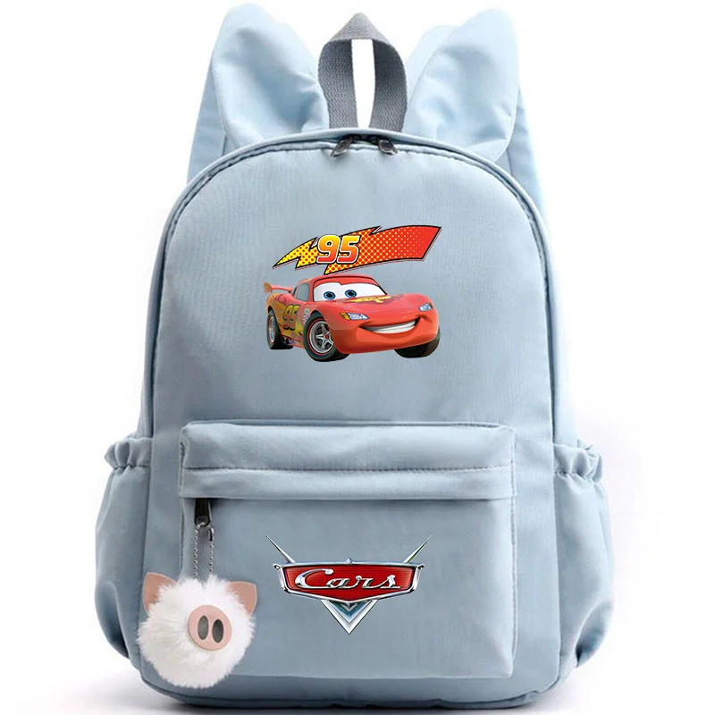 Disney Pixar Cars Lightning McQueen Backpack for Girls Boys Teenager Children Rucksack School Bags Travel Backpacks Mochila