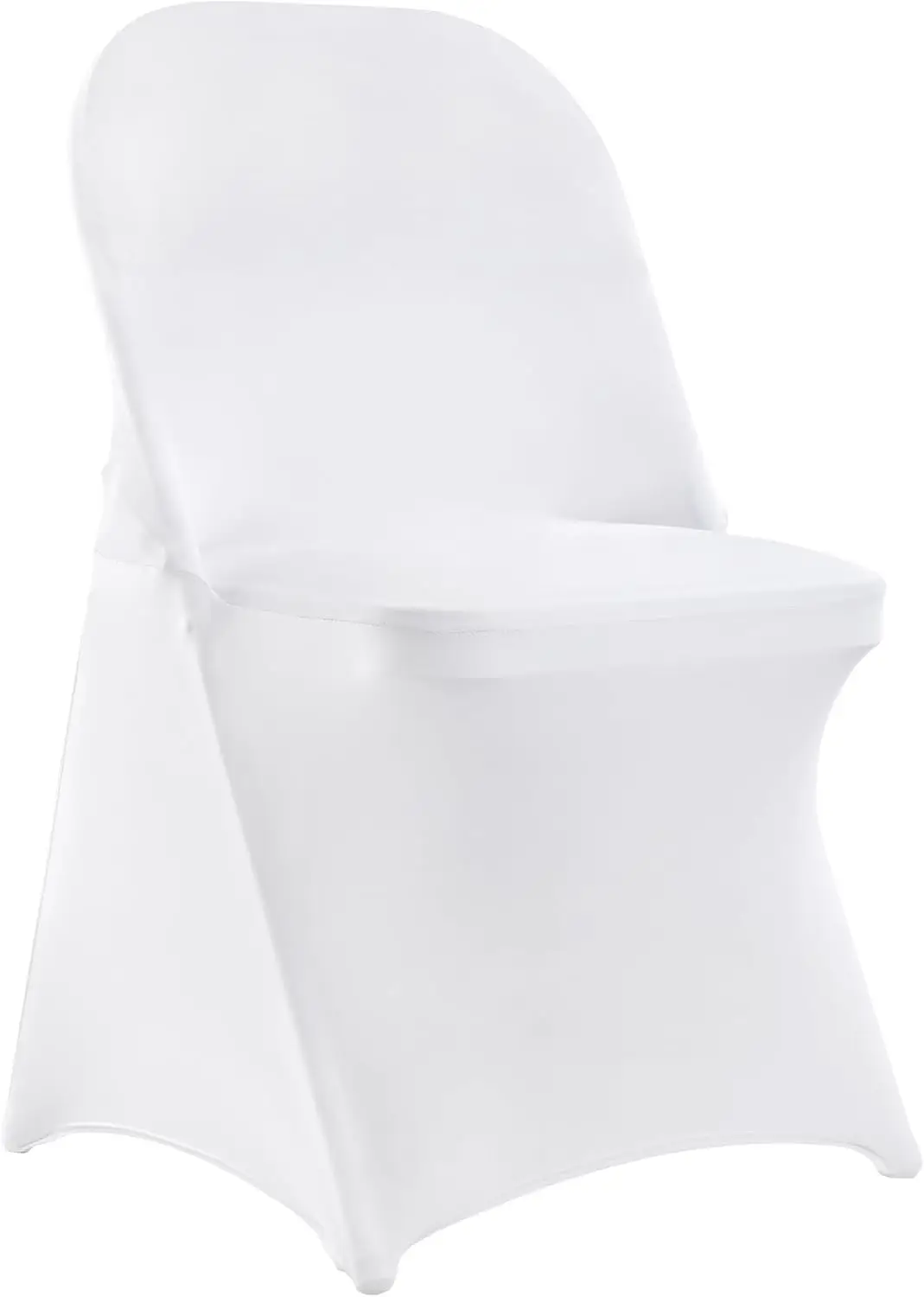 

30 Pcs White Folding Chair Covers - I For Weddings, Parties, Dining, And Banquets - Universal, Washable Slipcovers For Folding