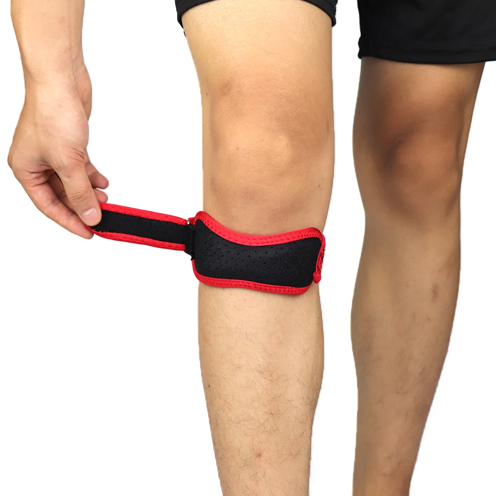 COYOCO Verstellbarer Kniegurt zur Schmerzlinderung, Patella-Sehnen-Stützband für Laufen, Sport, Fitnessstudio, Männer und Frauen