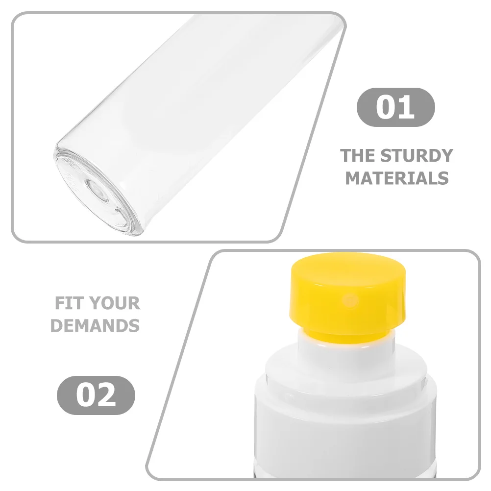 

5pcs 100ml Macaron PET Spray Bottles T-type Yellow Transparent Reusable Essential Oil Sub Bottles Plastic Sprayers