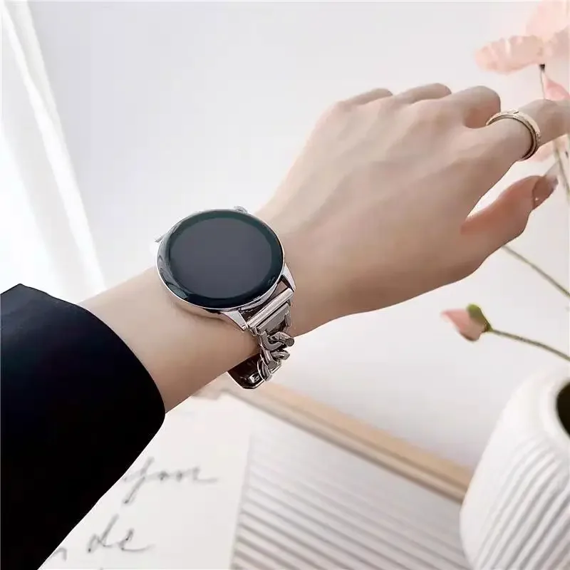 Superior สายนาฬิกาหนังสําหรับ Samsung Galaxy Watch 7 FE 5 Pro 4 6 คลาสสิก 44 มม.40 มม.สร้อยข้อมือกีฬา correa band