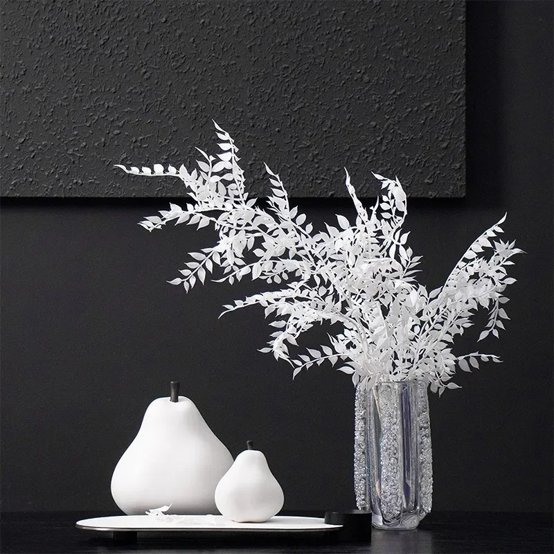 Modern simple transparent glazed flower ware model room, living room TV cabinet, water-raised flowers, desktop decoration
