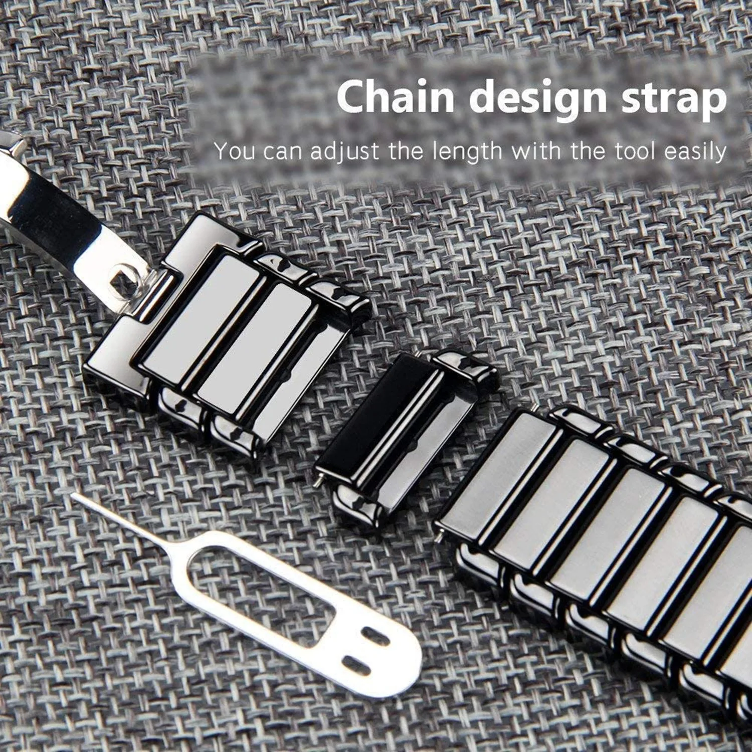 No Gaps Ceramics Band for Samsung Galaxy Watch 4 5 Pro 6 7 Strap 44mm 40mm 45mm Bracelet for Galaxy Watch 4 6 Classic 43mm 47mm