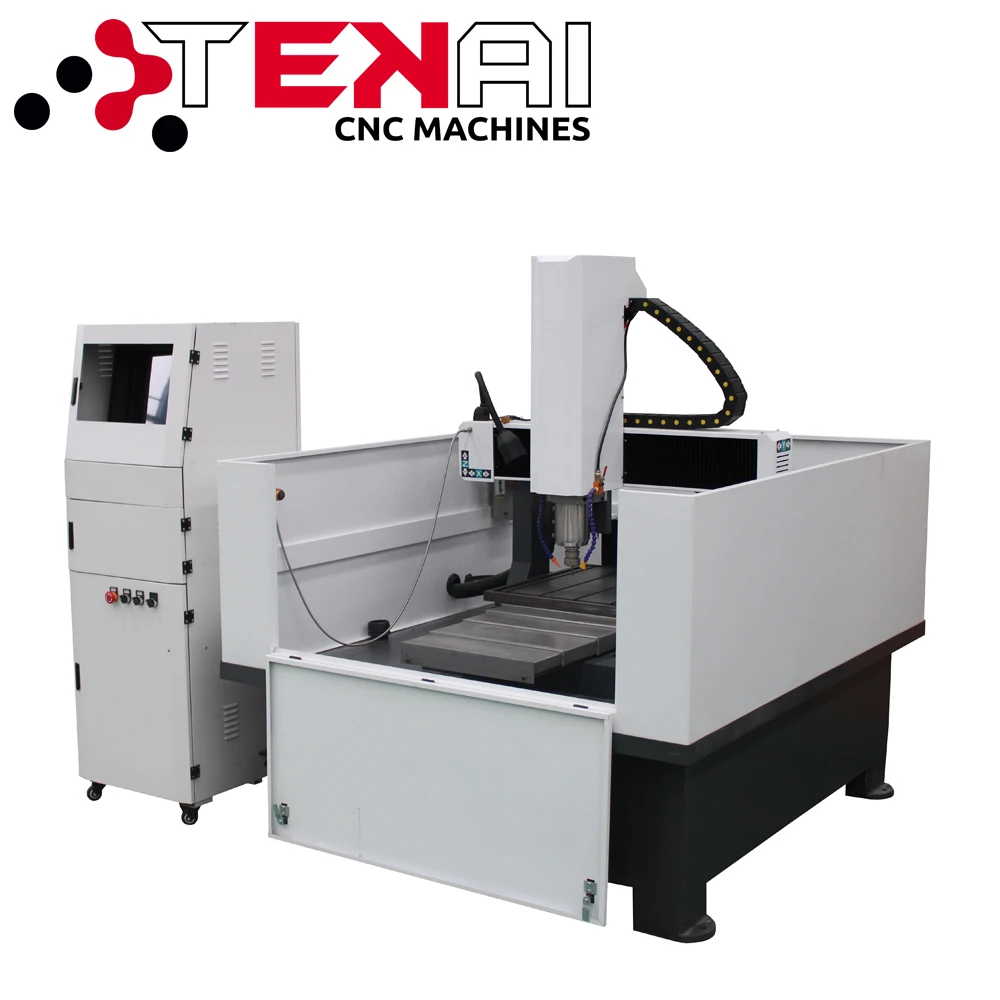 Tekai Heavy Duty Frame Structure 6060 CNC Router Metal Milling Machine With Automatic Tool Changer For Sale