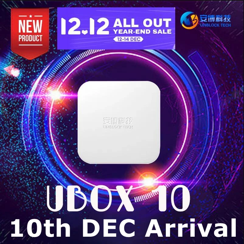 

2023 Unblock Tech UBOX10 PRO Best Asia media player Dual WIFI Voice 4GB 64GB for Qatar 2022 upgrade from UBOX9 PRO