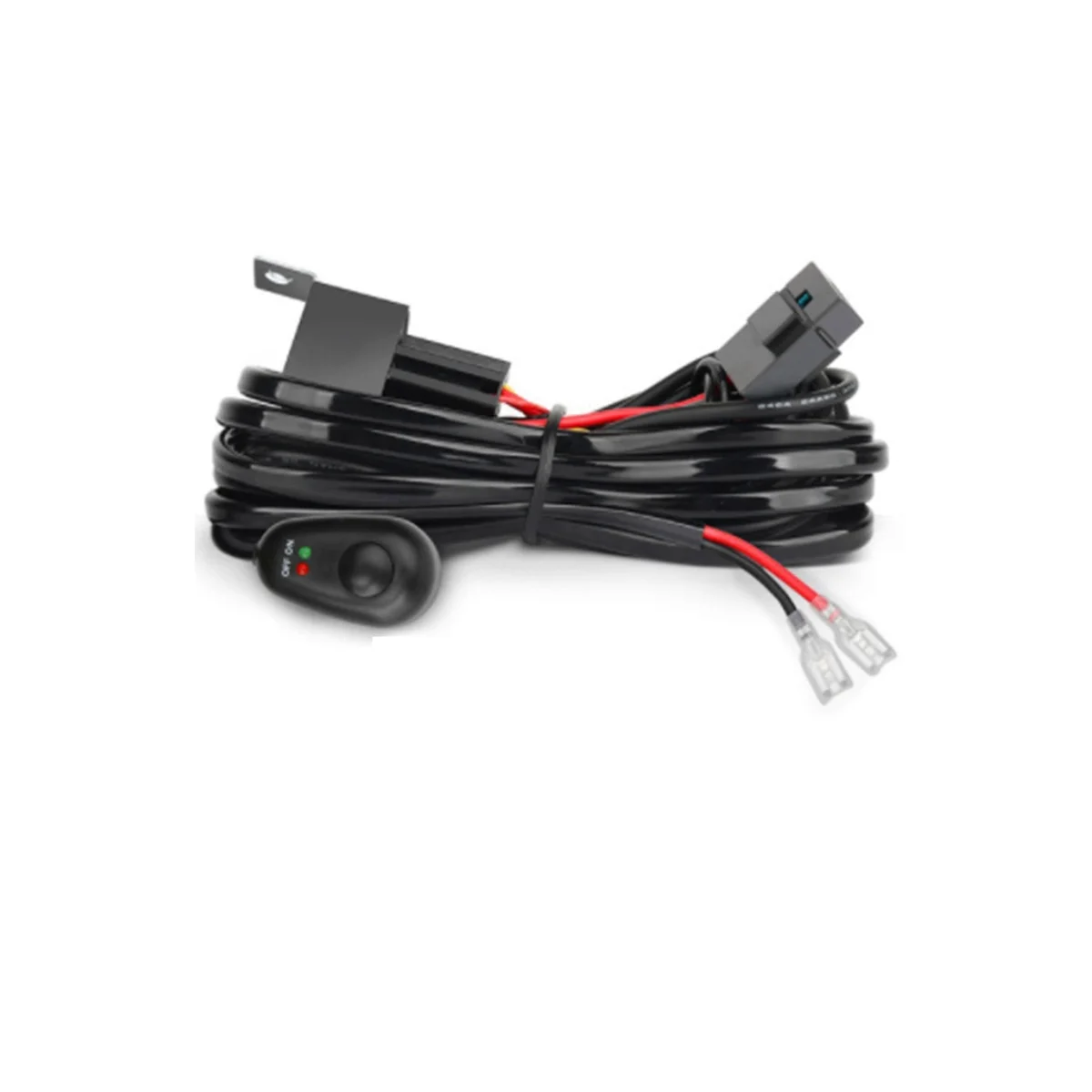 

Wiring Harness Kit for 1 Light Fuse On-Off Switch 12V 40A Relay 180 W/ 300W for 4-52 Inch Led Work Light