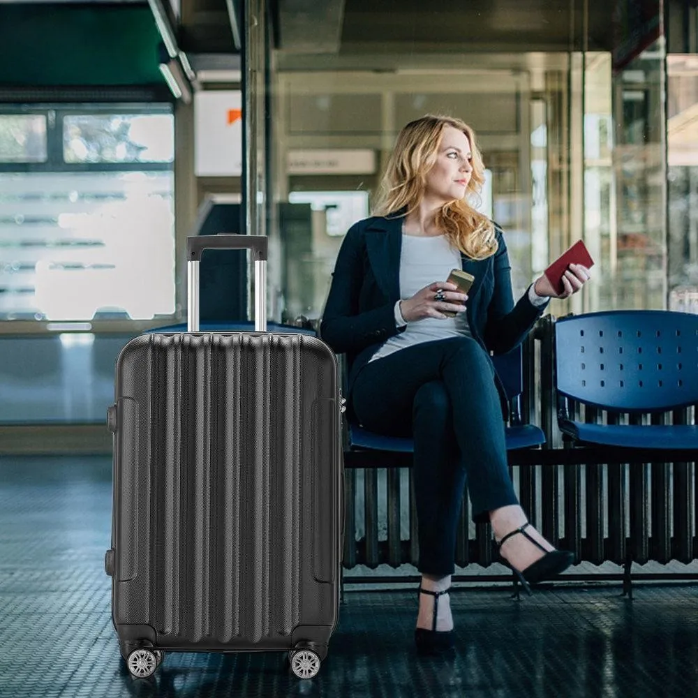 

4-х предметный чемодан, набор чемоданов, твердые чемоданы с замком ABS TSA на колесах