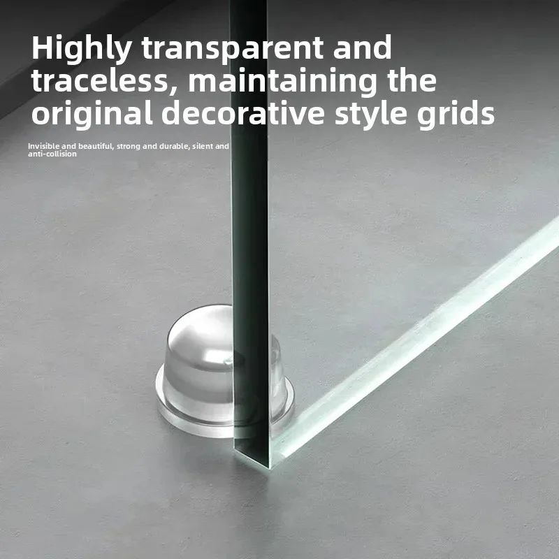 

Transparent Silicone Gel Door Stop Non-Slip Bumper Pad Wall Protection Furniture Muffler Floor Buffer for Home Safety