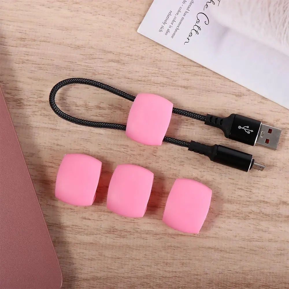 5pcs Cable Management Cable Organizer Simplicity Multipurpose Wire Winder Arrangement Buckle Portable Cord Clip Earphone