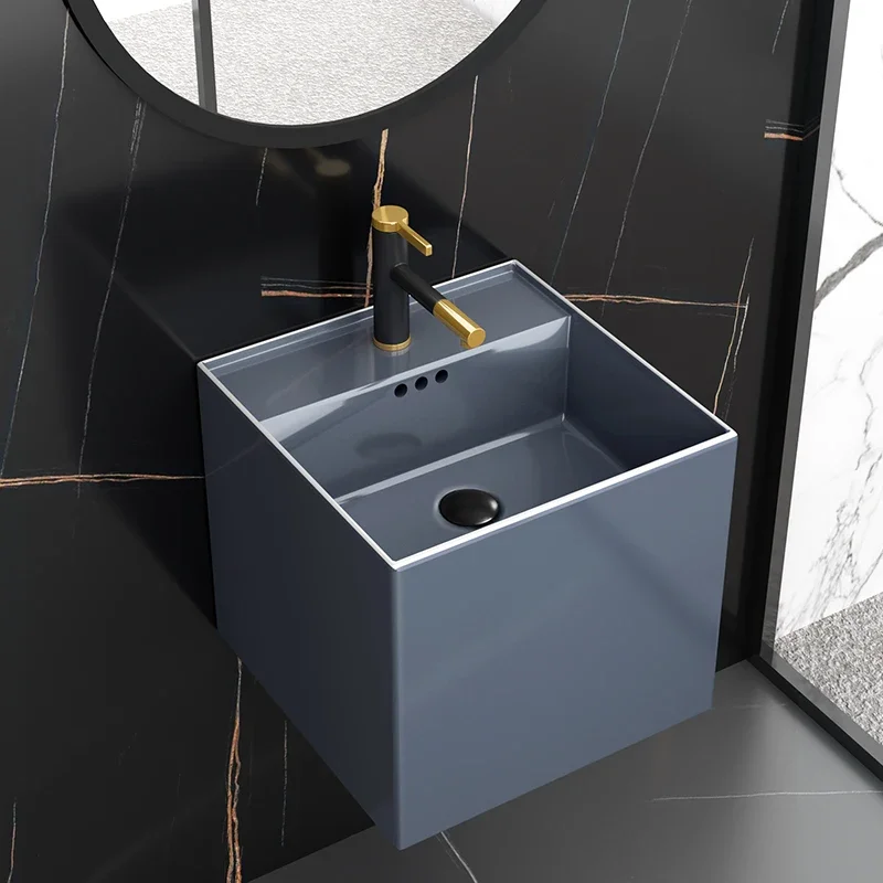 Above Counter Ceramic Bathroom Basin Practical Wash Sink for Restroom Home Decoration