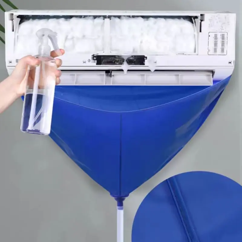 1set Air Conditioning Cleaning Dirty Water Collection Bag Fully Waterproof With Water Pipes Protecting Walls And Floors