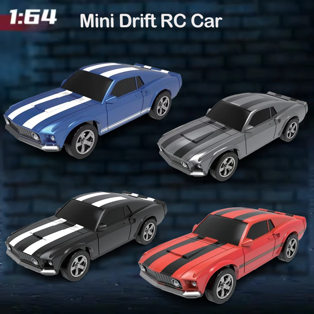 

Volantex 1/64 RC Cars Mini Drift Retro Racing Car Full Scale Rear-WD With Gyroscope Mustang RC Car For Boy Festival Gift