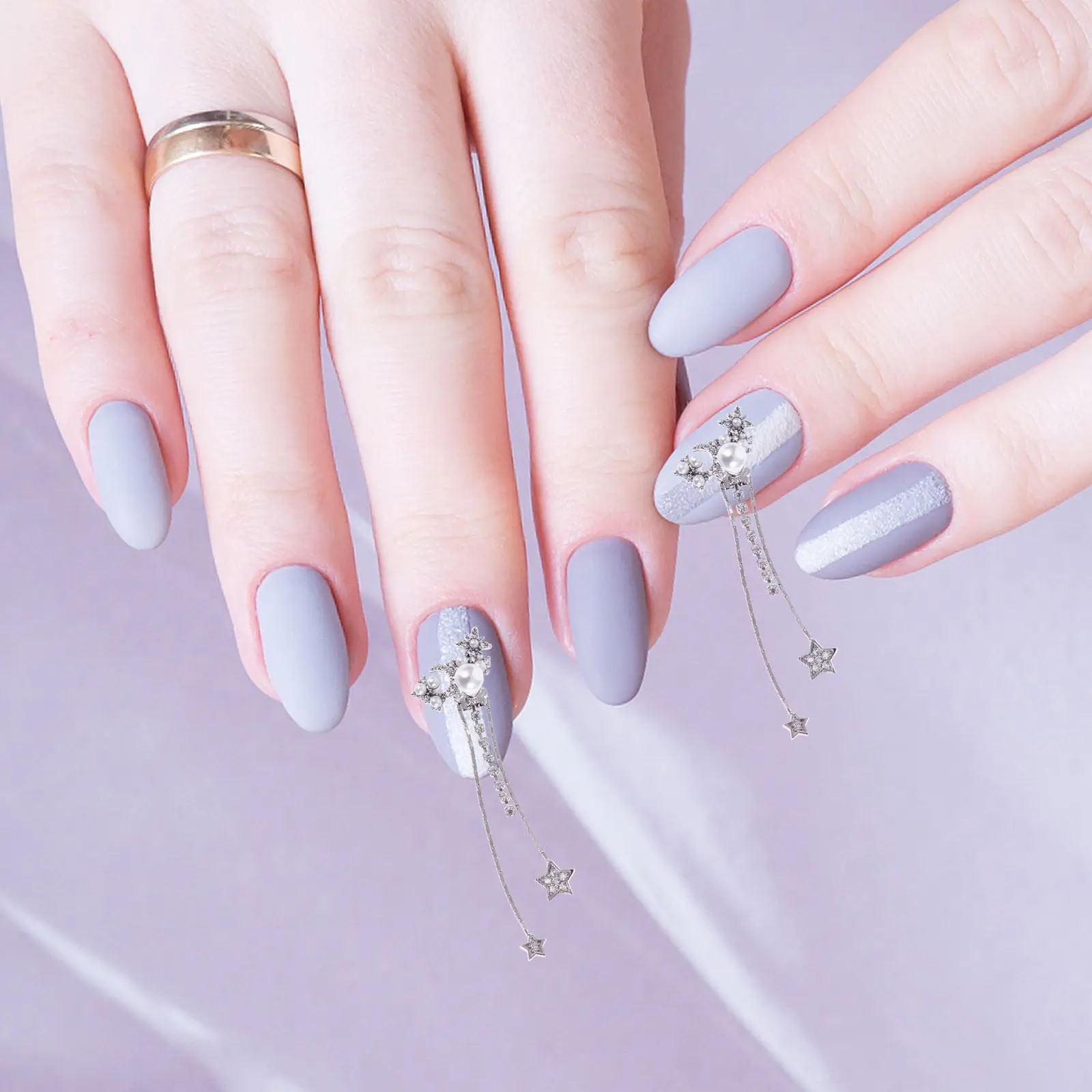 

Аксессуары для дизайна ногтей со стразами: серебристые и медные элементы с цирконами, стильные украшения для маникюра своими руками, красивые ювелирные принадлежности