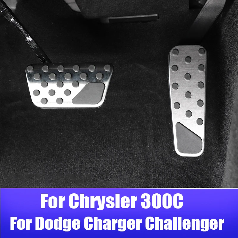 

For Chrysler 300C 2007-2019 For Dodge Charger Challenger 2009-2019 Car Accelerator Brake Pedals Cover Non-slip Pad Accessories