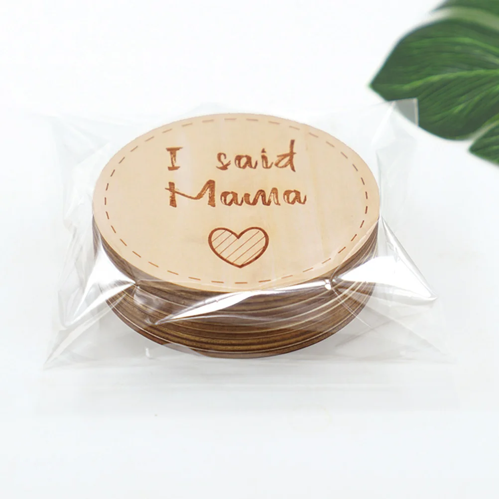 

Wooden Baby Birthday Milestone Cards Cards Set Memory Photo Prop Growth Recording 1st Year Keepsake Gift Studio Supplies