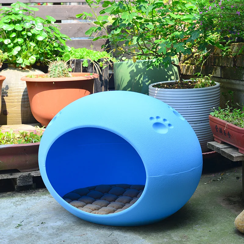 

Пластиковая будка для кошек, будка для улицы, непромокаемая, непромокаемая, клубный кошачий домик, открытый балкон, дорожная кровать, кровать для собак