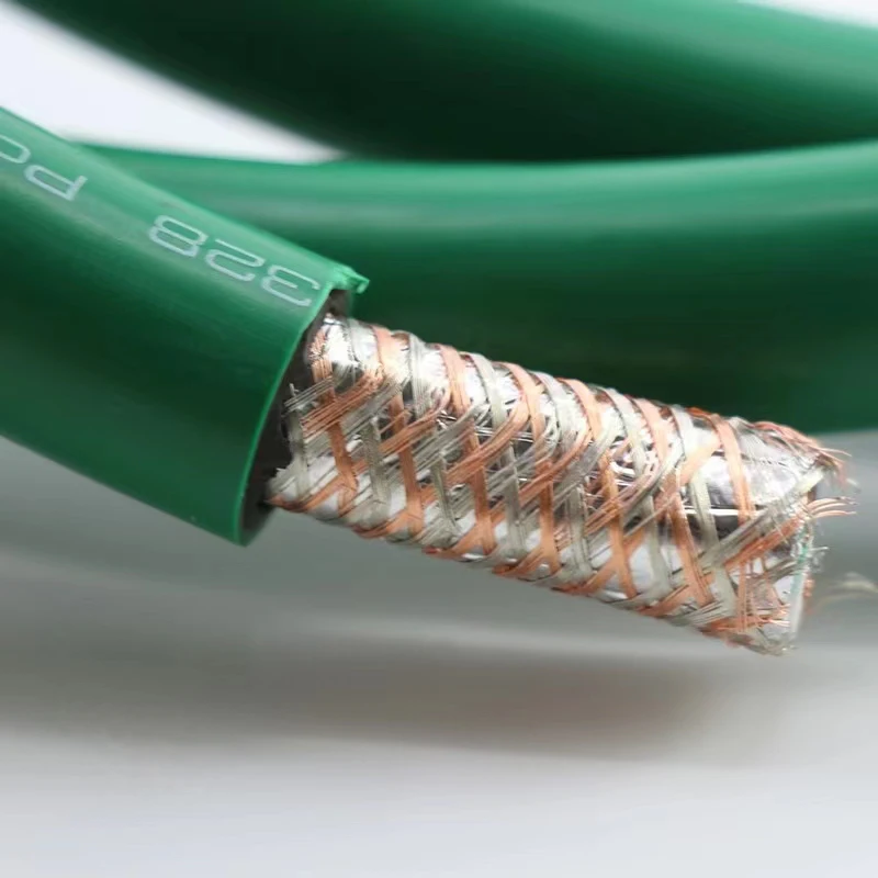 Hi-End 2328 5N Prata chapeado cobre puro trança AC cabo de alimentação 11AWG hifi núcleo de alimentação Audiophile linha principal cabo