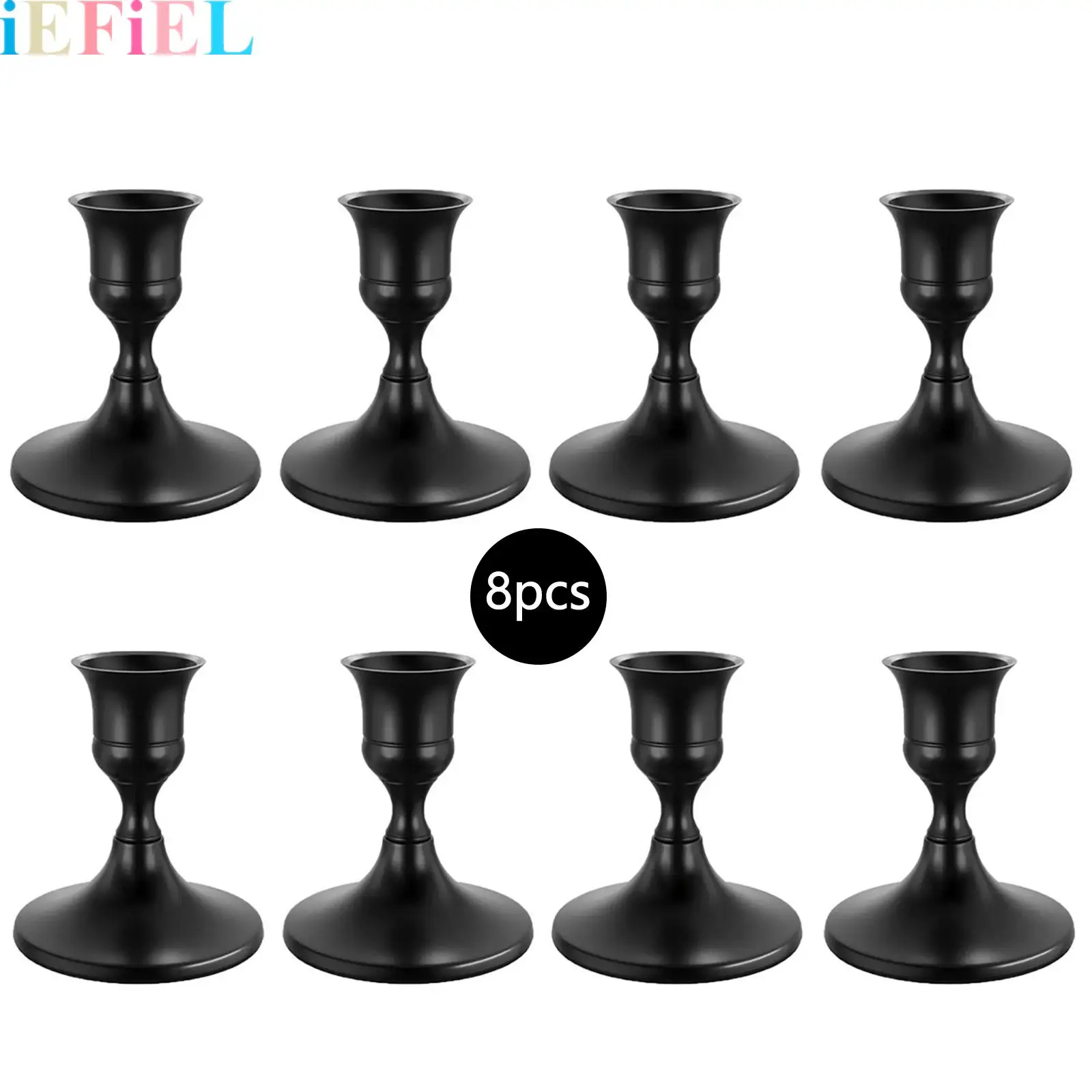 

Vintage Metal Candle Holders Candlestick Holders for Dinner Room Table Centerpiece Or Mantel Wedding Party Decor