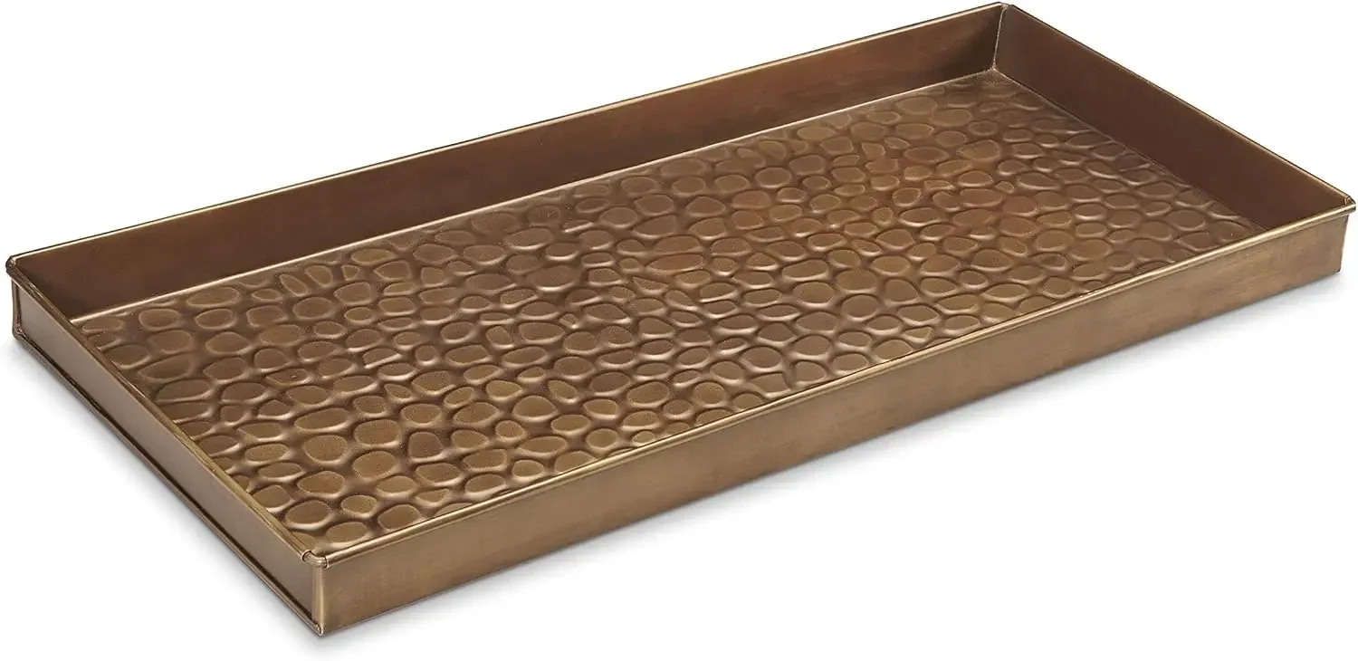 

Medium Boot Tray, Pebbles Multi-Purpose All Weather Decorative Boot Tray, Shoes, Plants, Garage, Patio Door, Pet Bowls, 30 inch
