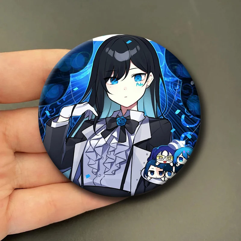 58MM Ado Kyogen X Uta Soft Button Pin I Love Ado Vintage Anime Brooch Badge Bag Decor Accessories