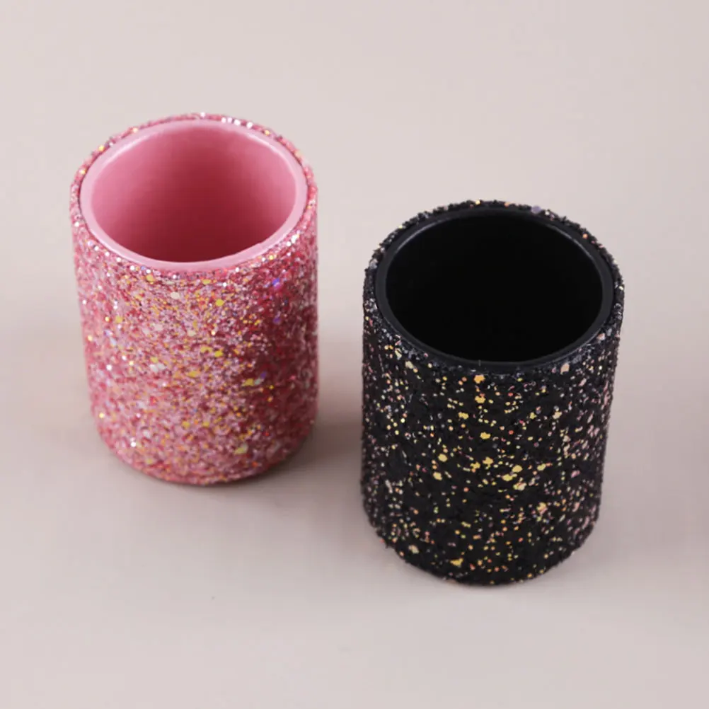 

Pink Makeup Bucket Storage Box Desk Organizer Home Office Photography Tabletop Pen Container Container