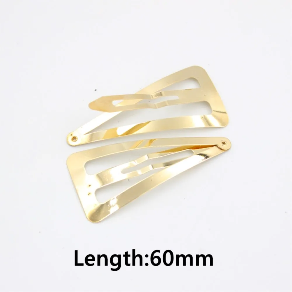 10pcs 5/6/7/8cm Metal Snap Hair Clips Pins Barrettes Set For DIY Hairpin Hairpin Bow Jewelry Girl Women Kid Accessories Supplies