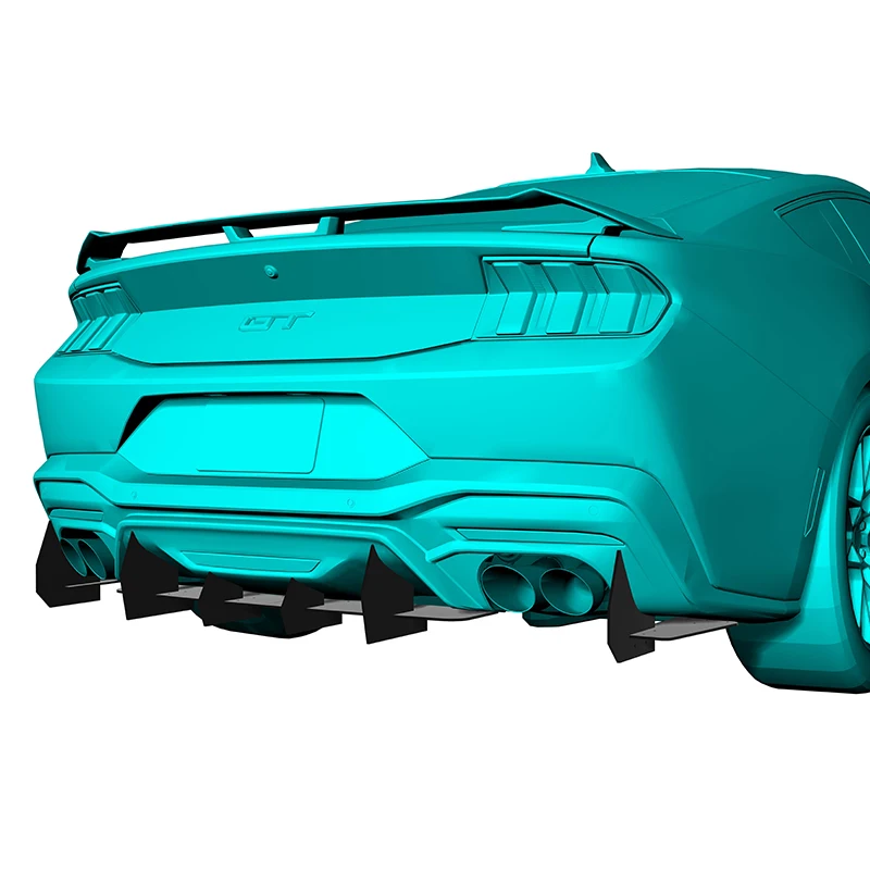 

Для Ford Mustang 2024, 2025 год, задний диффузор, бампер, спойлер, сплиттер, комплект кузова, аксессуары