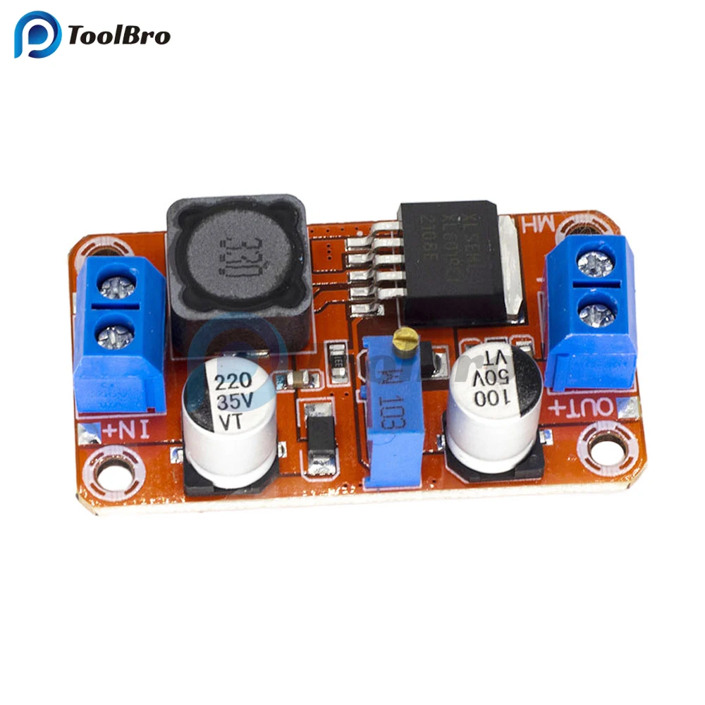 XL6019 5A DC-DC Step Up Boost Converter Module 3.3V-35V To 5V 6V 9V 12V 24V Power Supply Voltage Regulator Transformer