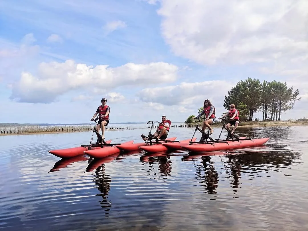 Inflatable Water Bike Bicycle Water Sports Drop Stitch Human Power Pedal Water Bicycle For Sale