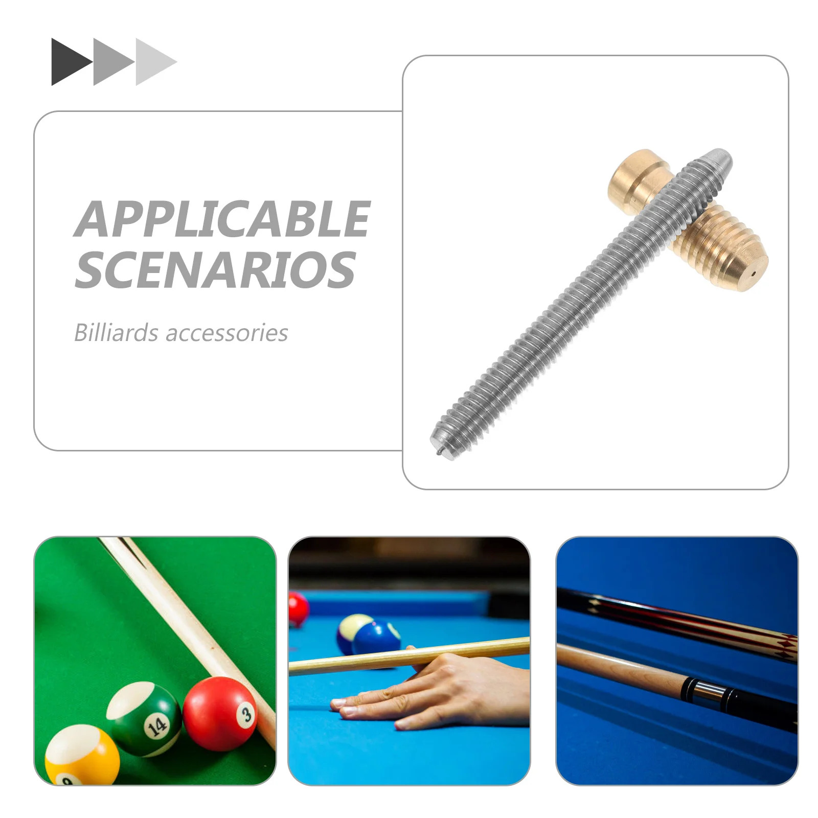 تجمع جديلة موسع المشتركة دبوس إدراج رمح تركيبات الأجهزة ل البلياردو العظة اكسسوارات تجمع جديلة المشتركة البلياردو تمديد قضيب #6